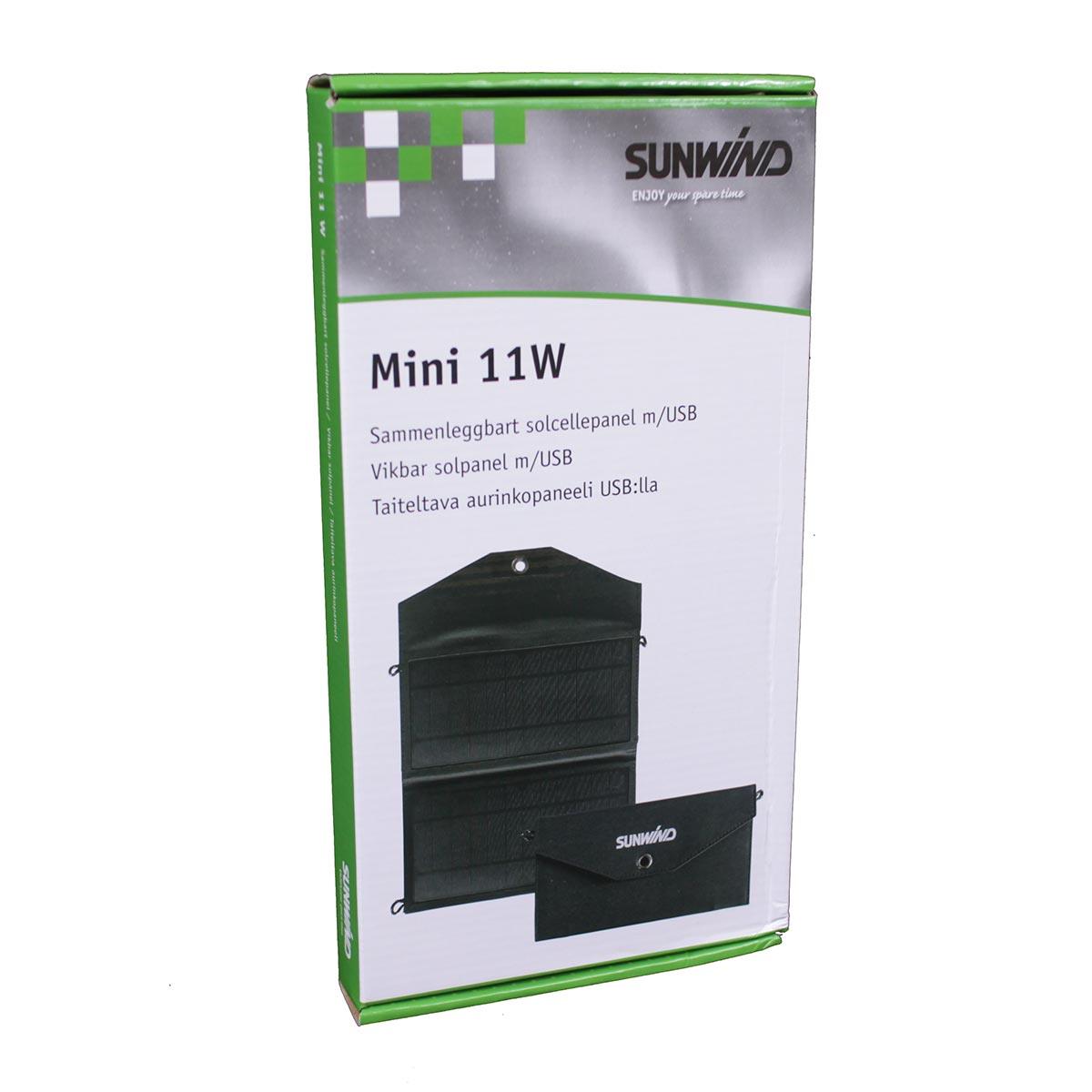 Vikbar solpanel Mini 12W med USB - Hemberedskap- 