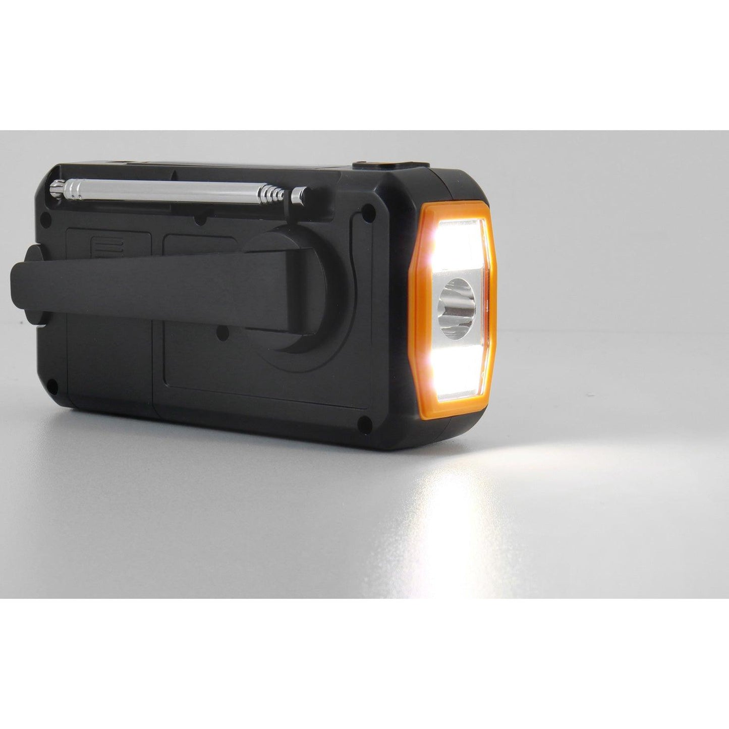 Digital vev-radio. LED-lampa, solpanel o BT - Hemberedskap- 